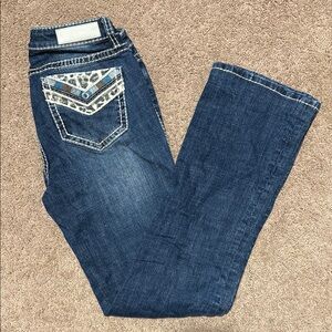 Womens Rock and Roll Denim Dark Blue Jeans